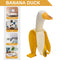 Banana Duck Sculpture - Funny Duck Art Statue Ornament Housewarming Garden