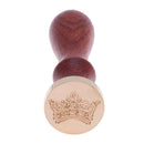 Crown Pattern DIY Retro Wood Stamp Customs Insurance Sealing Wax Seal(T13)