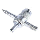 4Way Car Tyre Valve Repair Tool & 4 Pcs Tire Stem Core Installers Nice S6E9