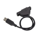 USB 2.0 SATA Optical Drive Cable 7+6 Pin Adapter for Laptop CD-ROM CD DVD