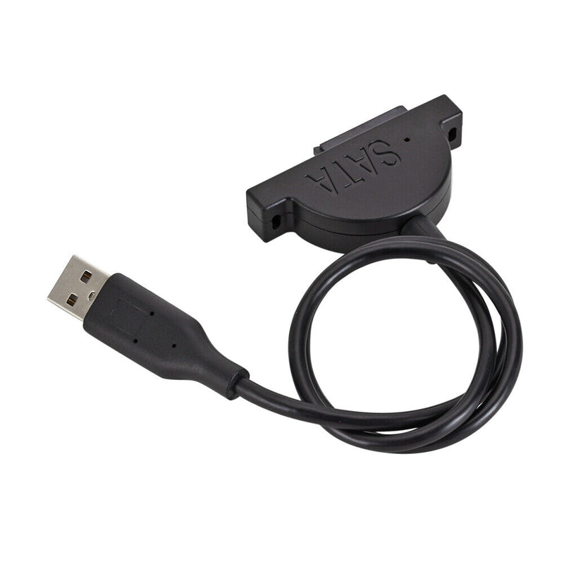 USB 2.0 SATA Optical Drive Cable 7+6 Pin Adapter for Laptop CD-ROM CD DVD