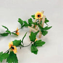 Flowers Cane Sunflower Vine Simulation Flower Rattan Garland Sunflowers
