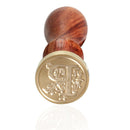 Sealing Wax Classic Initial Wax Seal Stamp Alphabet Letter P Retro Wood