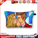 Cartoon couple Printed Hand Hold Travel Storage Cosmetic Bag Toiletry Bag