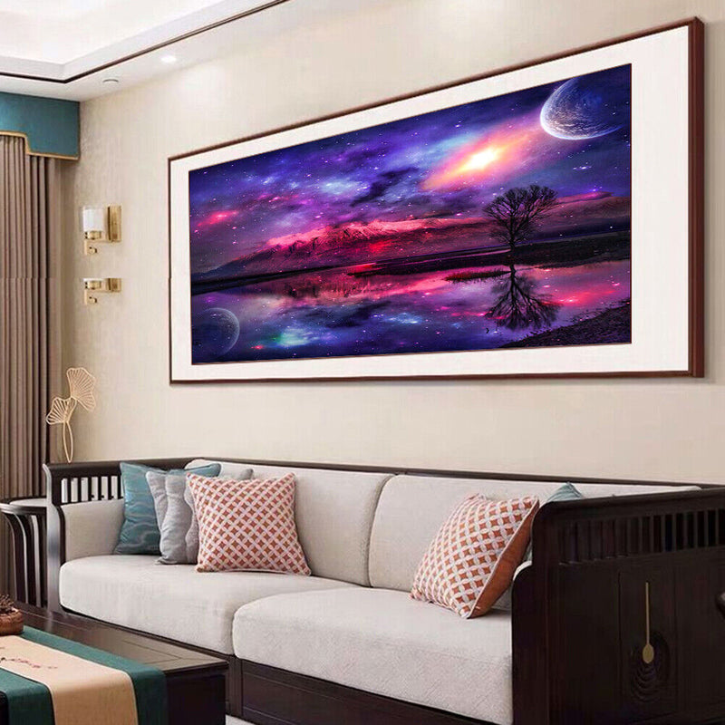 Full Round Drill Diamond Painting Scenery Art Rhinestone Drawing Picture De