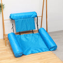 Floating Row Swimming Pool Inflatable Foldable Water Hammock Bed (Sky Blue)