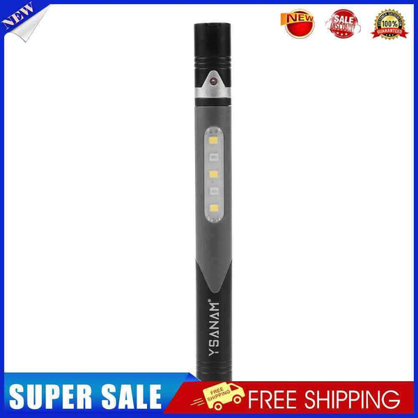 Mini Pen Light - USB Charging Reusable Durable Light & Touch Switch (Black)