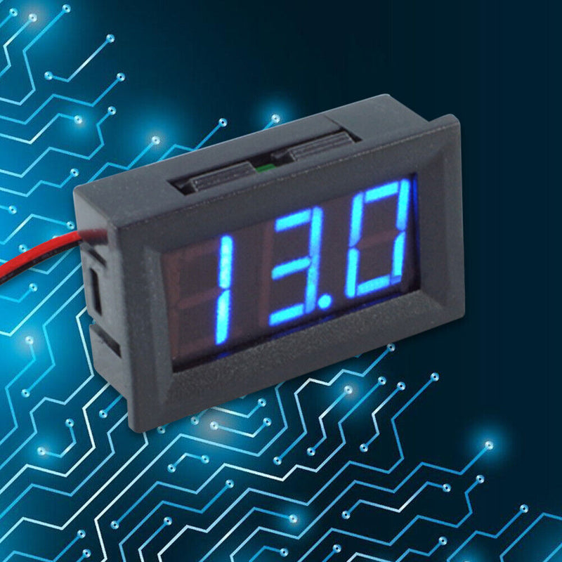 0.56inch LED Display DC 4.5-30V Two-wire Digital Voltmeter(Blue)