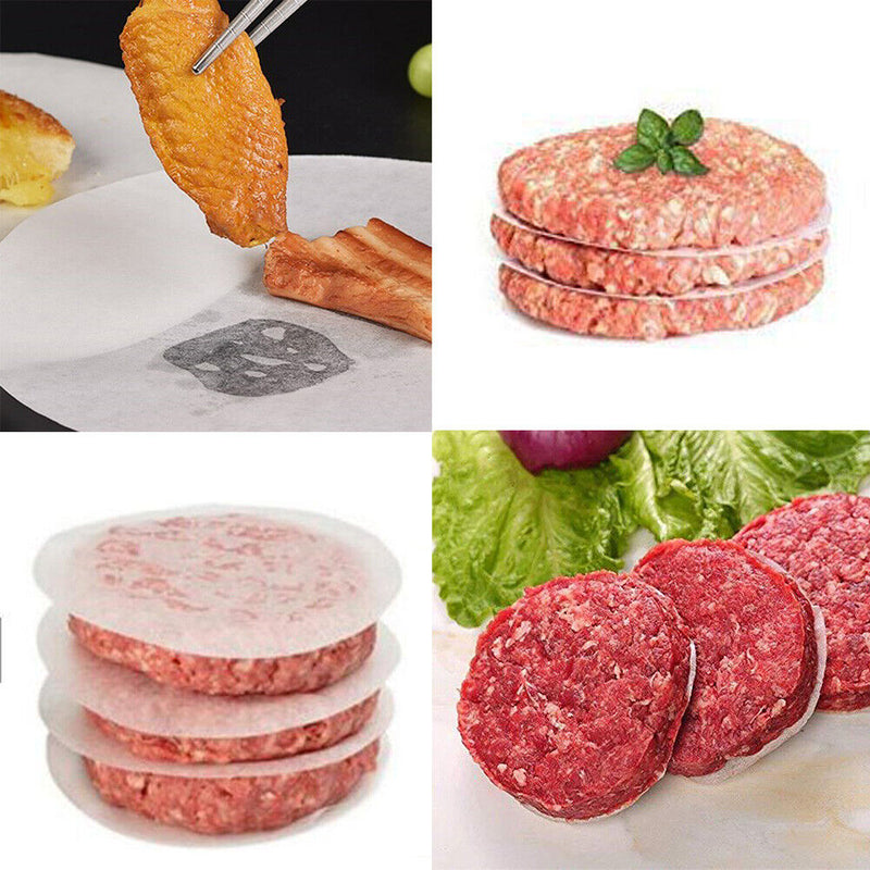 100pcs Round Hamburger Oil Blotting Paper BBQ Grill Paper Absorbing Sheet