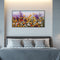 Canvas Painted Oil Paint By Numbers Flowers DIY Wall Art Modern Bedroom Decor