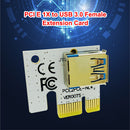 Mining PCI Express Adapter PCIe 1X to 16X Graphics Card Extender Card White