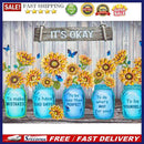 5D DIY Diamond Painting Partial Special Shape Drill Vase Flower Picture Wall