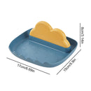 Silicone Utensil Rest with Drip Pad Cloud Rack with Pot Lid Holder (Yellow)