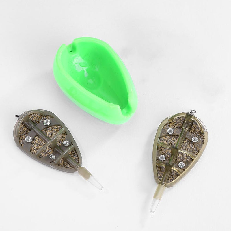 30/40g Bait Inline Method Carp Fishing Bait Basket Feeder Mould Set Newly