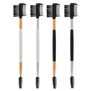 Multicolor Dual Purpose Eyebrow Comb Cosmetic Tools Makeup Brush Eyelash Curl