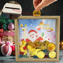 Wooden Diamond Painting Piggy Bank DIY Coin Money Saving Box Cute Kid Xmas Gifts