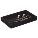 Earrings Bracelet Ring Jewelry Box Display Stand Holder Organizer(Black)