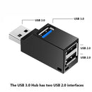 Data Transfer Portable High Speed Splitter Box 3 Ports USB 3.0 Hub Adapter