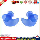 Flower Shape Waterproof Soft Silicone Earplugs for Swimming Diving (Blue) Newly