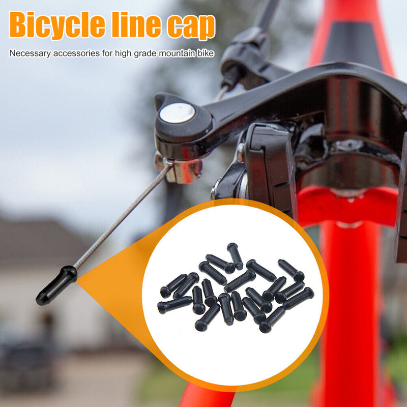 50pcs Aluminum Alloy Bike Bicycle Brake Shifter Inner Cable Tips Wire End C