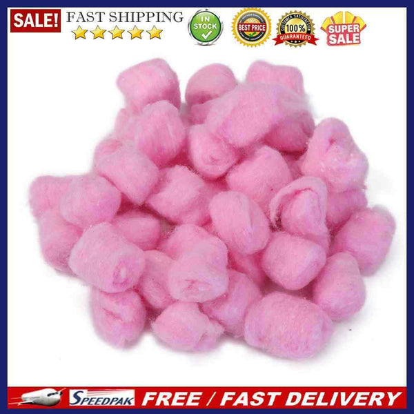 100pcs Colorful Winter Keep Warm Cotton Balls Cute Cage Filler (Pink)