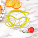 Novelty Eyeglasses Drinking Straw for Kids Birthday Party Supplies (Yellow)