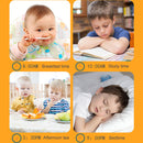 Children Montessori Wooden Clock Toys Colorful Clock with Numeral Teaching Ai