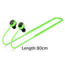 #A Soft Silicone Anti Lost Strap Headset Hanging Neck Rope Earphones Lanyard