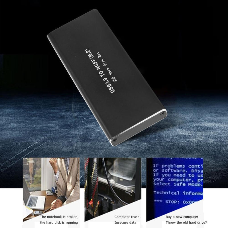 Hard Disk Case SSD M.2 B-Key to USB3.0 Adapter External Hard Drive Enclosure