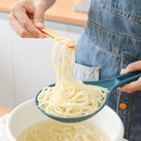 2 in 1 Cooking Spoon Strainer Scoop Handle Colander Kitchen Tool (Blue) Newly