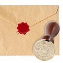 Retro Wax Seal Stamp Fire Painting Stamping Gift Box Set for DIY Manual (F)