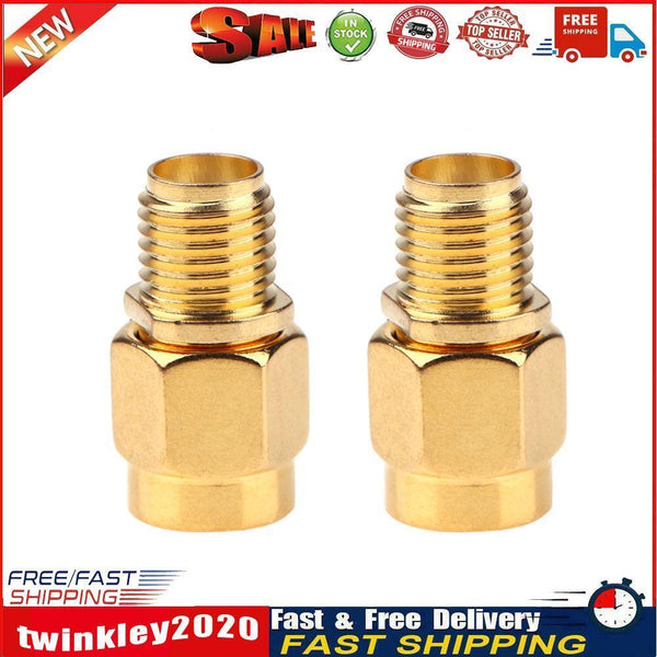 2pcs Coaxial RF Adapter Connector SMA Female to RP-SMA Male Newly