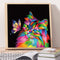 5D DIY Diamond Painting Kits Full Round Drill Colorful Cat Mosaic Picture