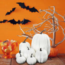 7Pcs Thanksgiving Artificial White Pumpkin Home Decoration Sets`