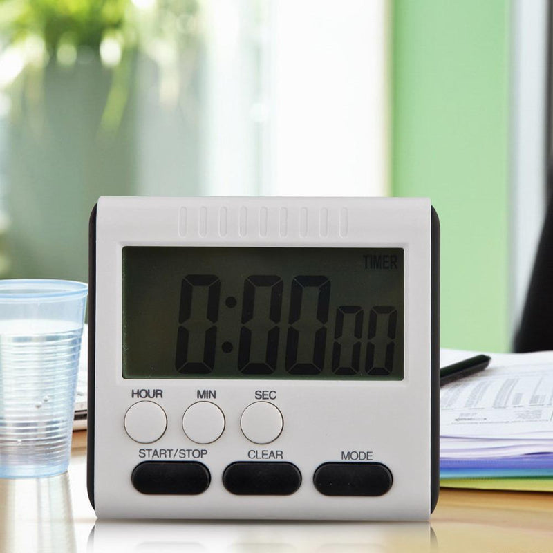 5pcs Magnetic Large LCD Digital Kitchen Timer Alarm Count Up Down Clock