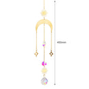 Suncatcher Crystal Star Moon Sun Chandelier Pendant Prism Hanging Lamp Ornament
