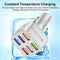 #A 6 in 1 75W 15A QC 3.0 USB Car Chargers Fast Charging Adapter for Mobile Phone