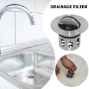 Stainless Steel Thicken Basket Vanity Stopper Basin Drainer Bathroom Plug Bou