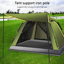 2m/6.6ft Outdoor Camping? Tent Awning Pole Folding Zinc Plated Iron Canopy