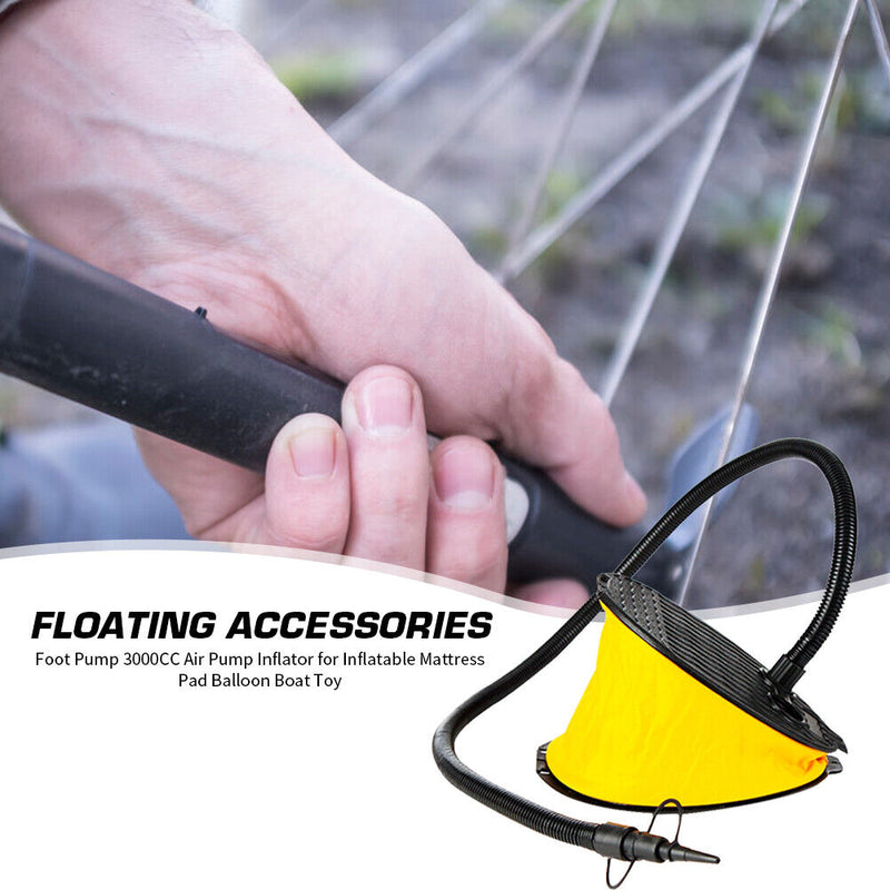 Foot Pump 3000CC Outdoor Air Pump Inflator for Inflatable Mattress Balloon Newly