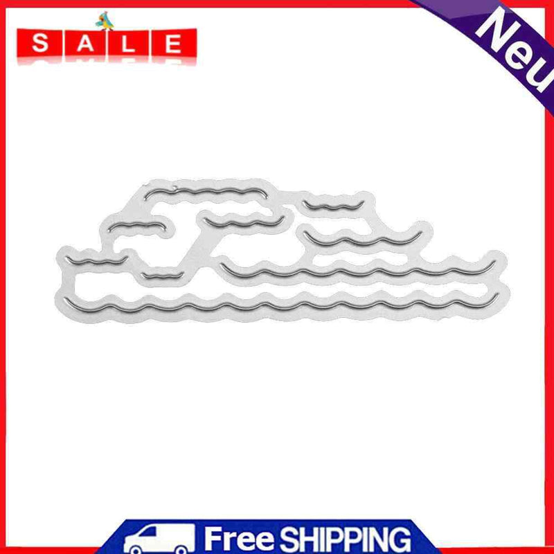 Wave Dies Stencils Scrapbook Embossing DIY Crafts Album Paper Card