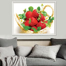 A Basket of Strawberries 5D DIY Diamond Painting Cross Stitch Rhinestone Embroidery Meuse