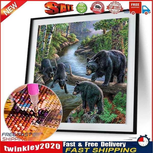 Bears 5D Diamond Painting Embroidery DIY Craft Needlework Home Decor Gifts Newly