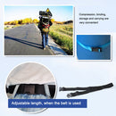 Nylon Travel Tied Cargo Luggage Belt Strap Buckles Camping Kits (Black) Newly