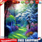 Colorful Woods Oil Paint By Numbers Kits DIY Handpainted on Canvas Wall Art