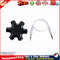 3.5mm Earphone Headphone Audio Splitter 1 Male to 5 Female Adapter (Black) Newly