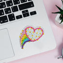 1 Set Mosaic Fridge Stickers Round Diamond Painting Stickers Craft Cup Decals