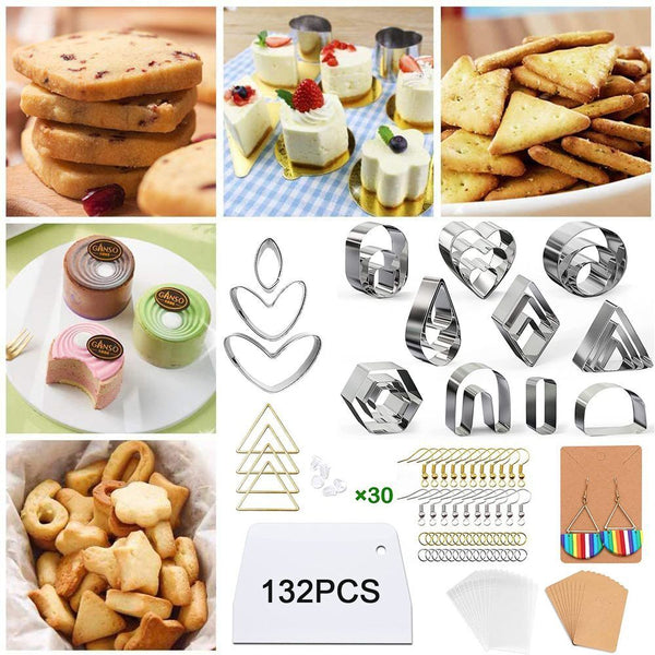 Earring Cards Earring Hooks Polymer Clay Cutters Baking Mould Earrings Cutters