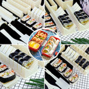 Sushi Making Kit, 10 Pieces DIY Sushi Set Plastic Sushi Maker Tool, White