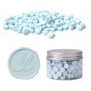 200pcs Octagon Sealing Wax Blue Wax Beads for Envelope Invitation DIY (A) Newly